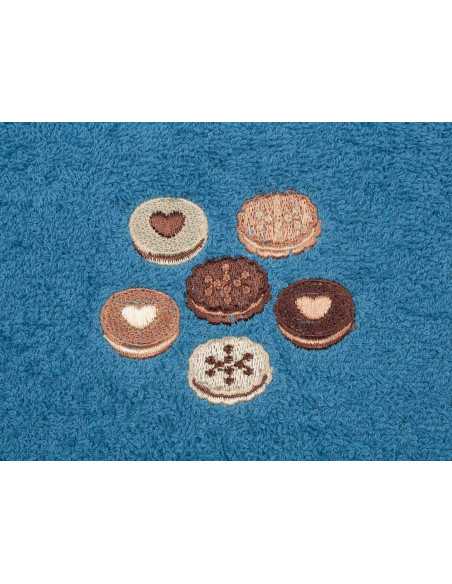 Pano de cozinha algodão Cookie azul | Pano de cozinha