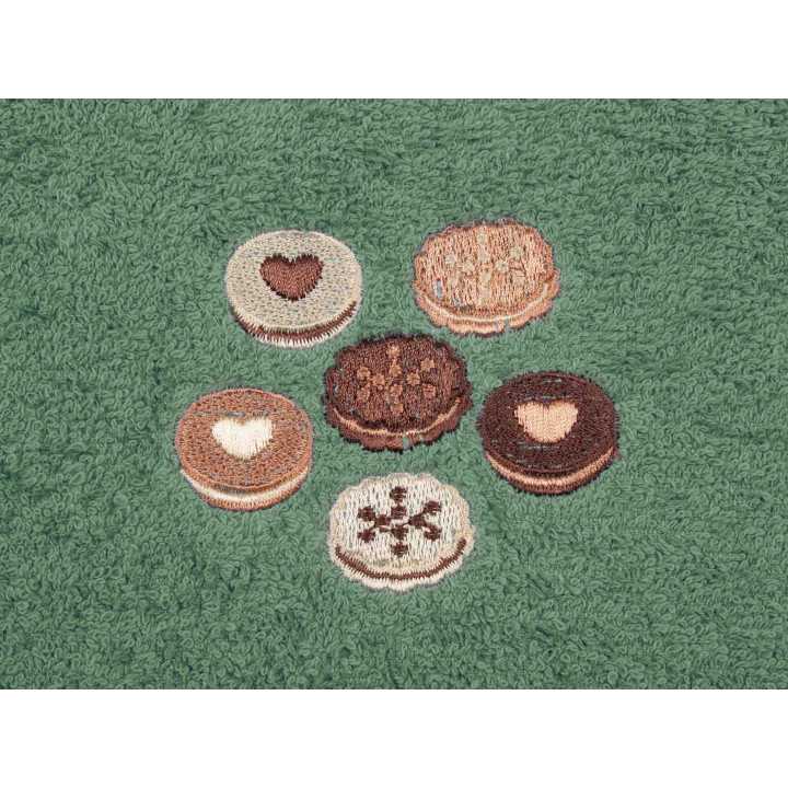 Paño de cocina algodón Cookie verde | Trapo de cocina