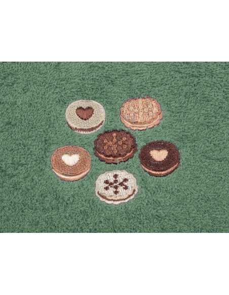 Paño de cocina algodón Cookie verde | Trapo de cocina