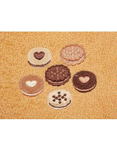 Pano de cozinha algodão Cookie amarela | Pano de cozinha