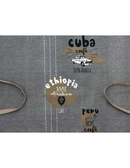 Avental de cozinha Café | Avental para cozinhar sem manchas