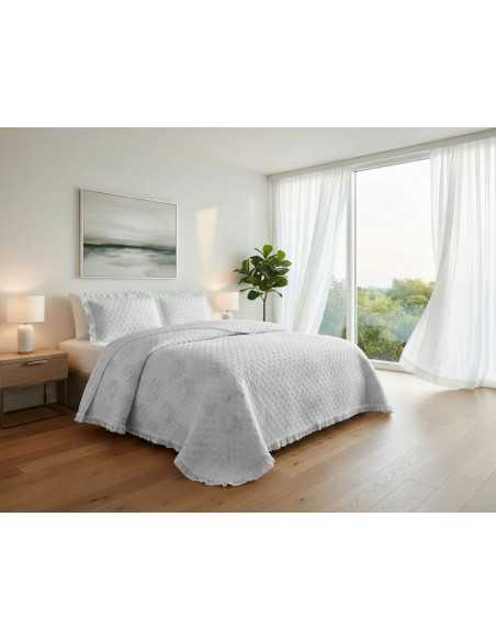 Bouti Andrea gris | Colcha bouti de entretiempo y verano