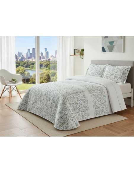 Bouti Sorbona verde | Colcha bouti de entretiempo y verano