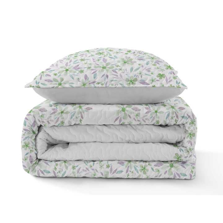 Bouti Sorbona verde | Colcha bouti de entretiempo y verano