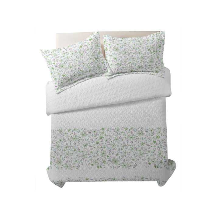 Bouti Sorbona verde | Colcha bouti de entretiempo y verano