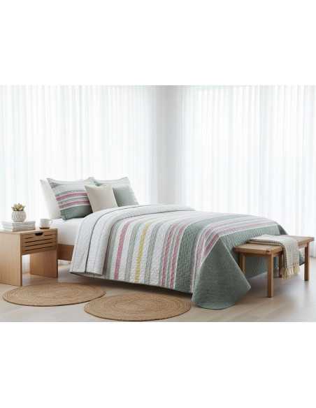 Bouti Elery verde | Colcha bouti de entretiempo y verano