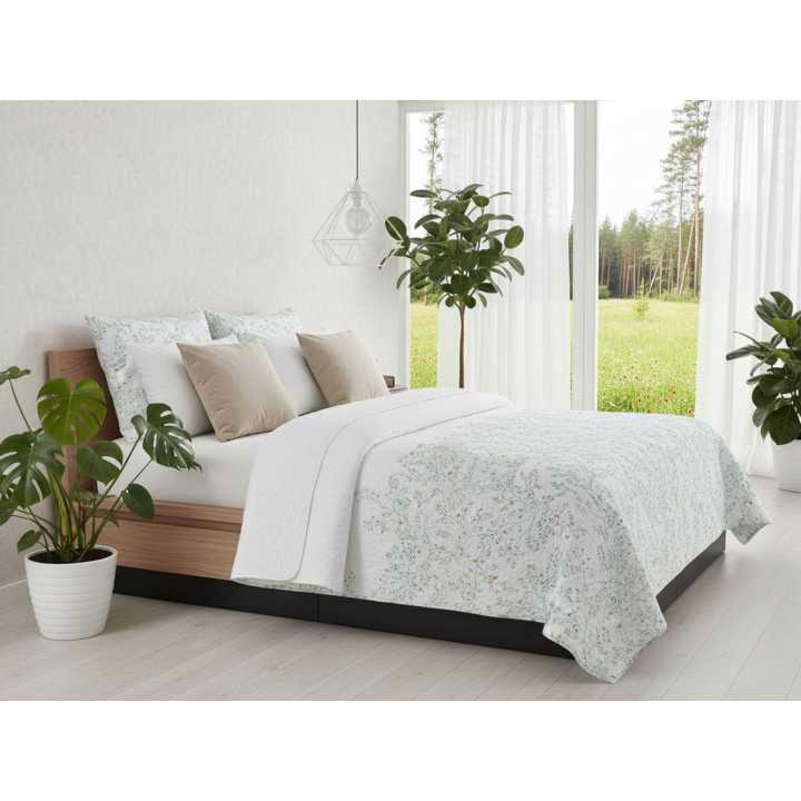 Bouti Elsinor azul | Colcha bouti de entretiempo y verano