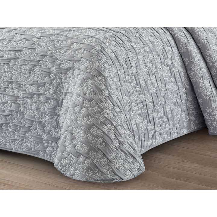 Bouti Paula gris | Colcha bouti de entretiempo y verano