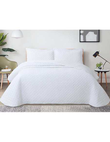 Bouti Sasha blanco | Colcha bouti de entretiempo y verano