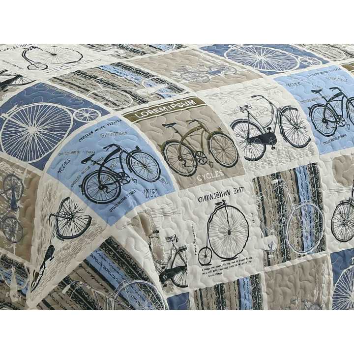 Bouti infantil Bikes | Colcha bouti de meia-estação e verão