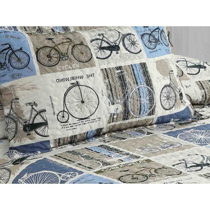 Bouti infantil Bikes | Colcha bouti de meia-estação e verão