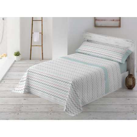 Jogo de lençóis MB Elvira verde | Lençóis fácil de engomar