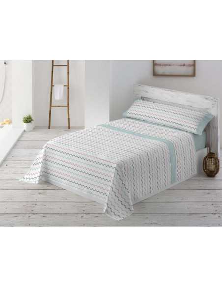 Juego Sábanas MB Elvira verde | Sábanas planchado fácil