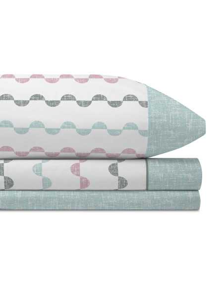 Juego Sábanas MB Elvira verde | Sábanas planchado fácil