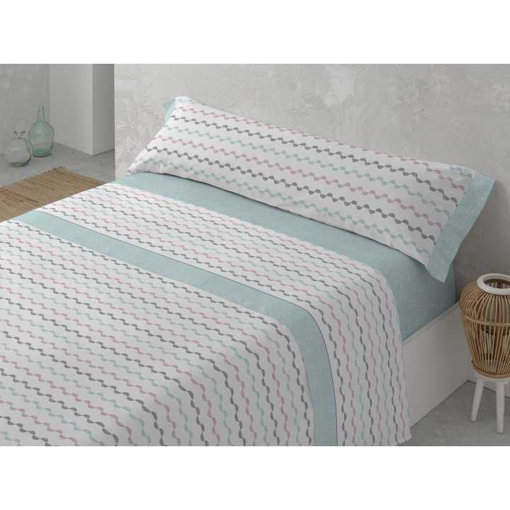 Jogo de lençóis MB Elvira verde | Lençóis fácil de engomar