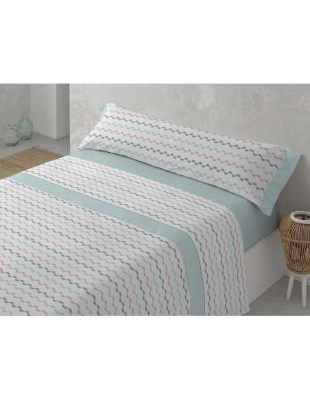 Jogo de lençóis MB Elvira verde | Lençóis fácil de engomar