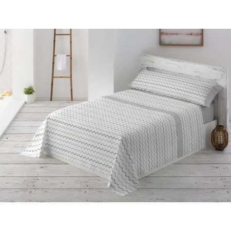 Juego Sábanas MB Elvira gris | Sábanas planchado fácil