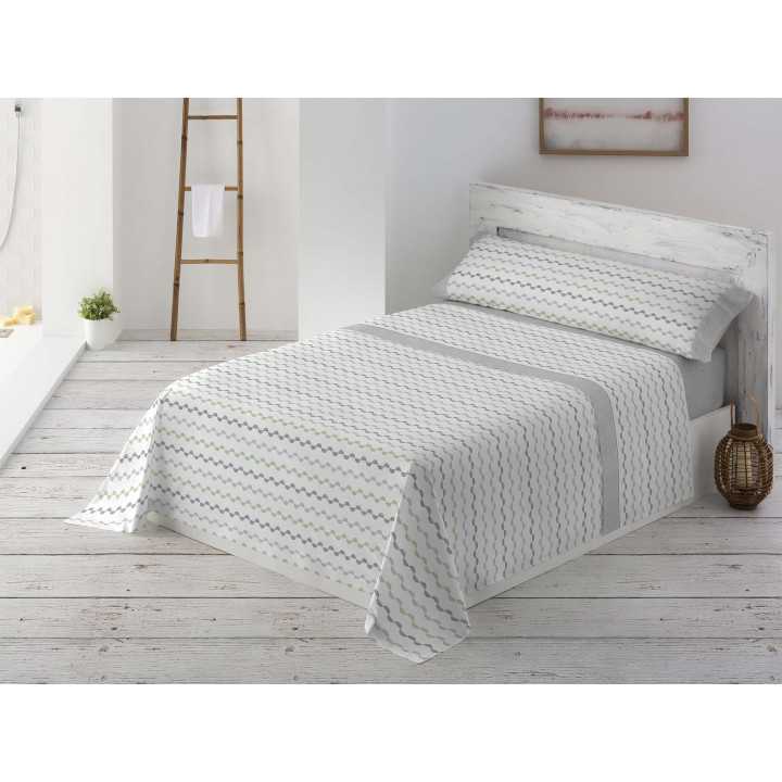 Juego Sábanas MB Elvira gris | Sábanas planchado fácil