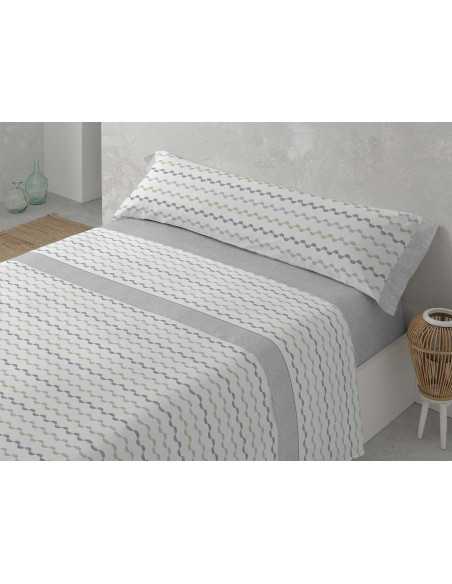 Juego Sábanas MB Elvira gris | Sábanas planchado fácil