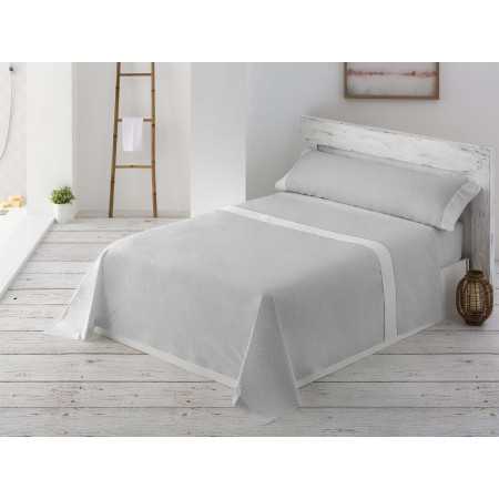 Juego Sábanas MB Enora gris | Sábanas planchado fácil
