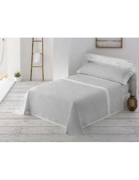 Juego Sábanas MB Enora gris | Sábanas planchado fácil