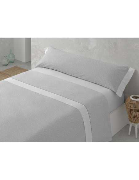 Juego Sábanas MB Enora gris | Sábanas planchado fácil