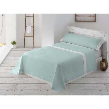 Jogo de lençóis MB Enora água | Lençóis fácil de engomar