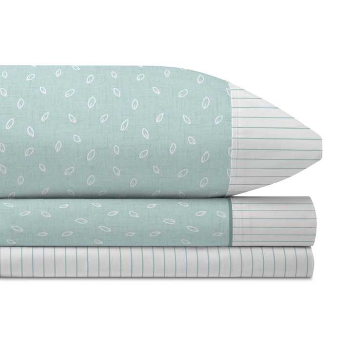 Jogo de lençóis MB Enora água | Lençóis fácil de engomar