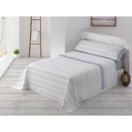 Juego Sábanas MB Felicia azul | Sábanas planchado fácil