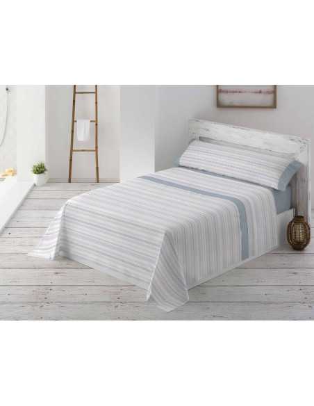 Jogo de lençóis MB Felicia azul | Lençóis fácil de engomar