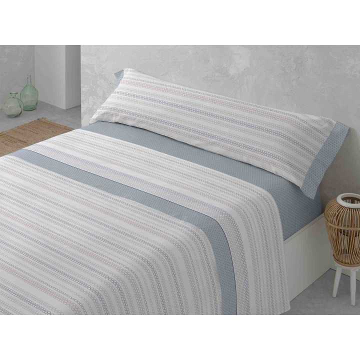 Jogo de lençóis MB Felicia azul | Lençóis fácil de engomar