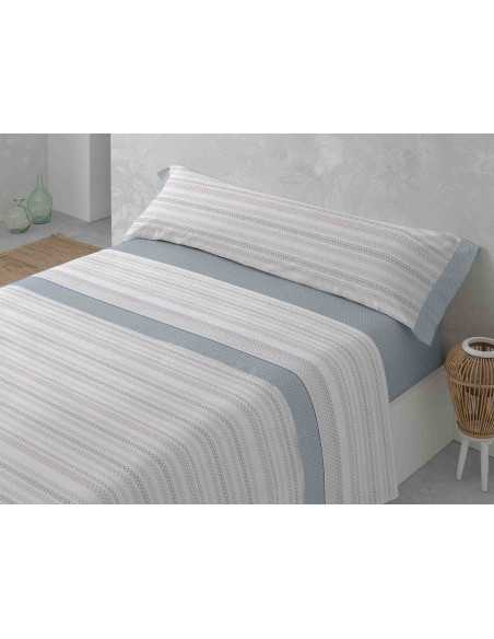 Jogo de lençóis MB Felicia azul | Lençóis fácil de engomar