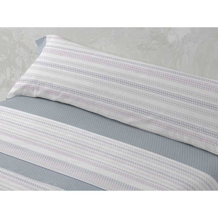 Juego Sábanas MB Felicia azul | Sábanas planchado fácil