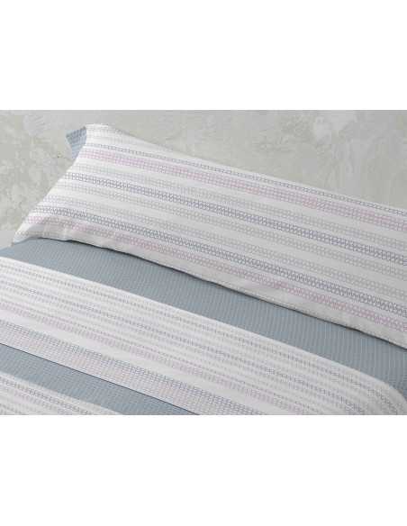 Jogo de lençóis MB Felicia azul | Lençóis fácil de engomar