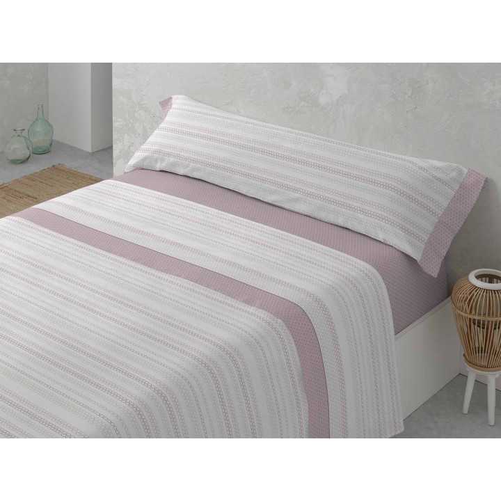 Jogo de lençóis MB Felicia nude | Lençóis fácil de engomar