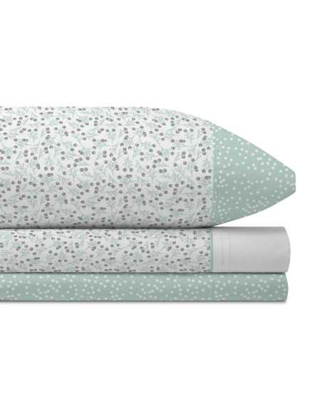 Juego Sábanas MB Livia verde | Sábanas planchado fácil