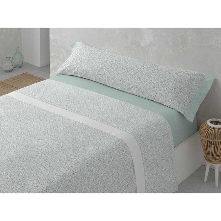 Juego Sábanas MB Livia verde | Sábanas planchado fácil