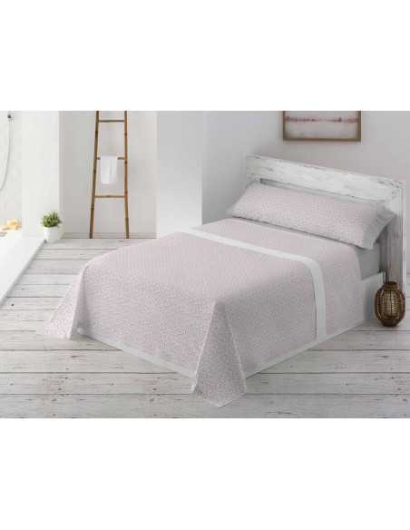 Juego Sábanas MB Livia gris | Sábanas planchado fácil