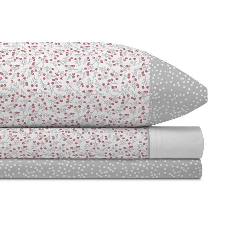 Jogo de lençóis cinza MB Livia | Lençóis fáceis de passar