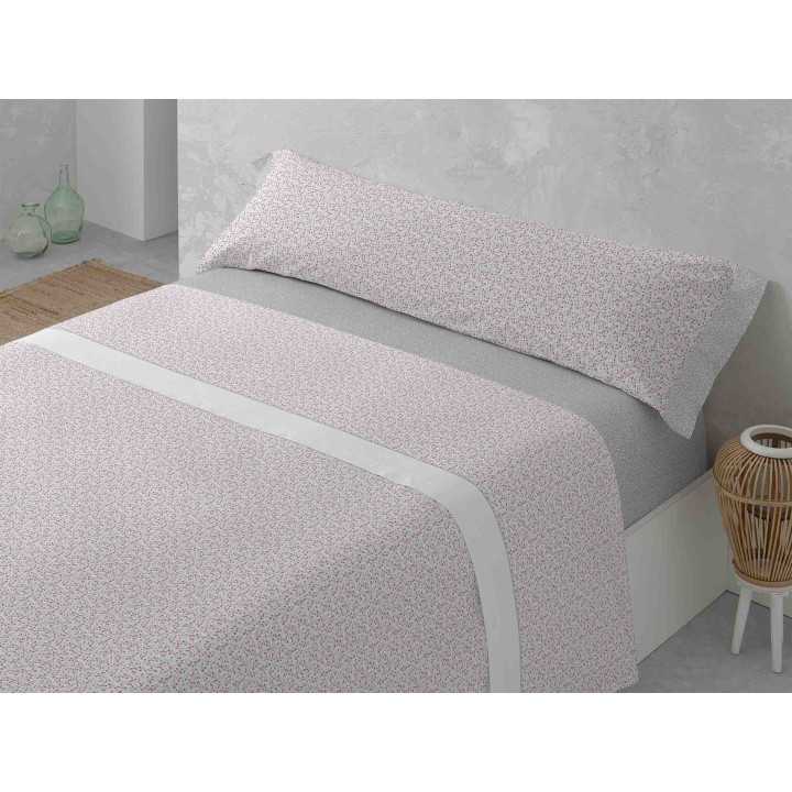 Juego Sábanas MB Livia gris | Sábanas planchado fácil