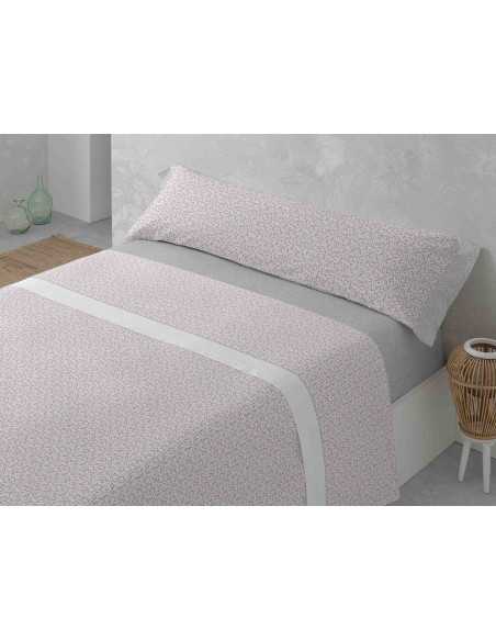 Juego Sábanas MB Livia gris | Sábanas planchado fácil