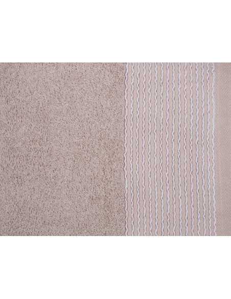 Toalla Rizo algodón Noa beige | Toalla algodón 100% Barata