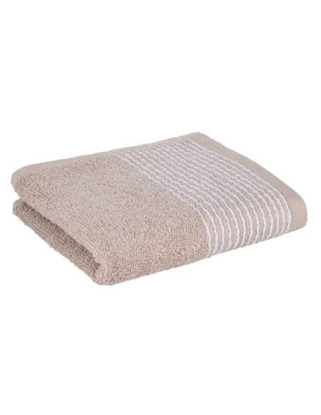Toalla Rizo algodón Noa beige | Toalla algodón 100% Barata