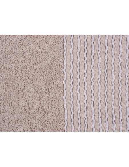 Toalla Rizo algodón Noa beige | Toalla algodón 100% Barata
