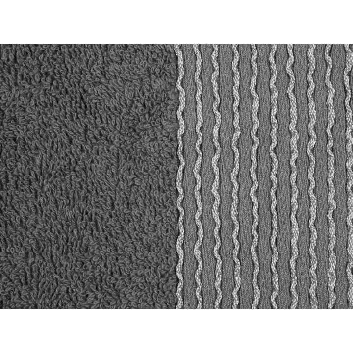 Toalha felpo algodão Noa cinza | Toalha 100% algodão económica