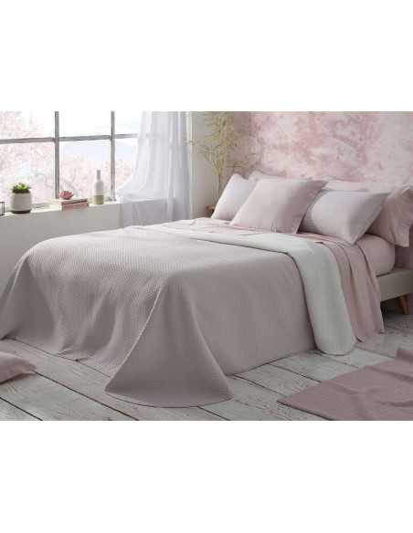 Colcha reversible Menorca nude | Colcha de Burrito Blanco