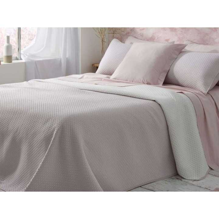 Colcha reversible Menorca nude | Colcha de Burrito Blanco