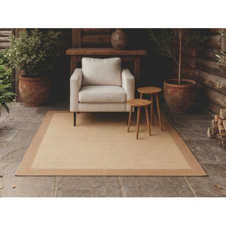 Alfombra vinilo Galder beige | Alfombra interior y exterior