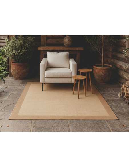 Tapete vinílico Galder bege | Tapete para interior e exterior