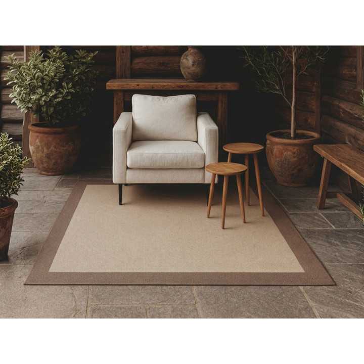 Alfombra vinilo Galder natural | Alfombra interior y exterior